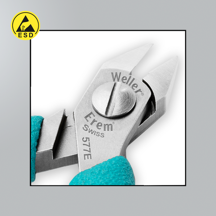 Erem 577E - Tapered Head Side Cutter - Flush ESD (E-577E) Erem 577E - Tapered Head Side Cutter - Flush ESD (E-577E)